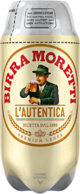 Birra Moretti Torp van 2 liter Birra Moretti Torp van 2 liter